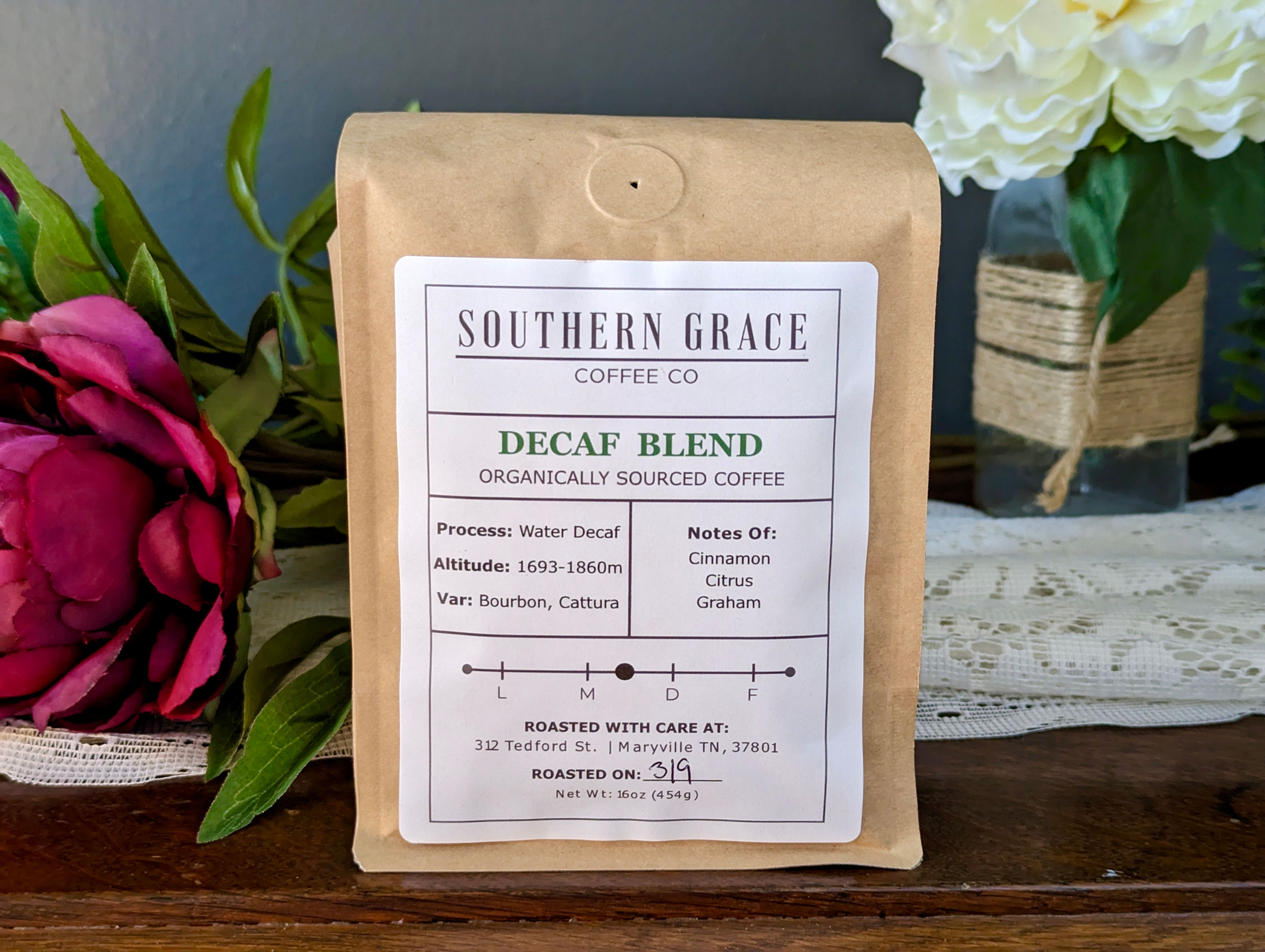 Decaf Blend (Whole Bean, Organically Sourced Coffee)