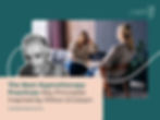 Two women in therapy session, one listening, one speaking. Overlay of Milton Erickson and text about hypnotherapy practices. Calm setting.