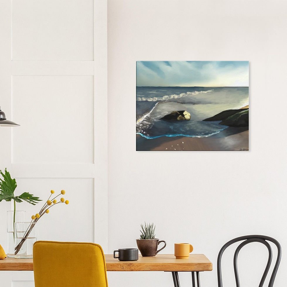 Thumbnail: Sandy Beach Canvas Print – Premium  Canvas