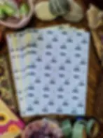 Thumbnail: Rain Cloud A5 Journal Paper: Recycled Scrapbook Ephemera