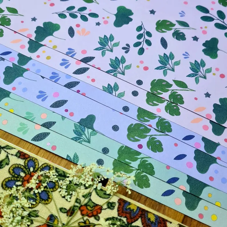 Thumbnail: Houseplant journal paper - A5 printed paper - Monstera paper for crafting - Ephe