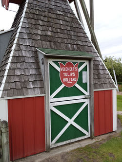 Tulips Holland barn sign