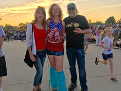 July 4 blue leggings Tom Barb