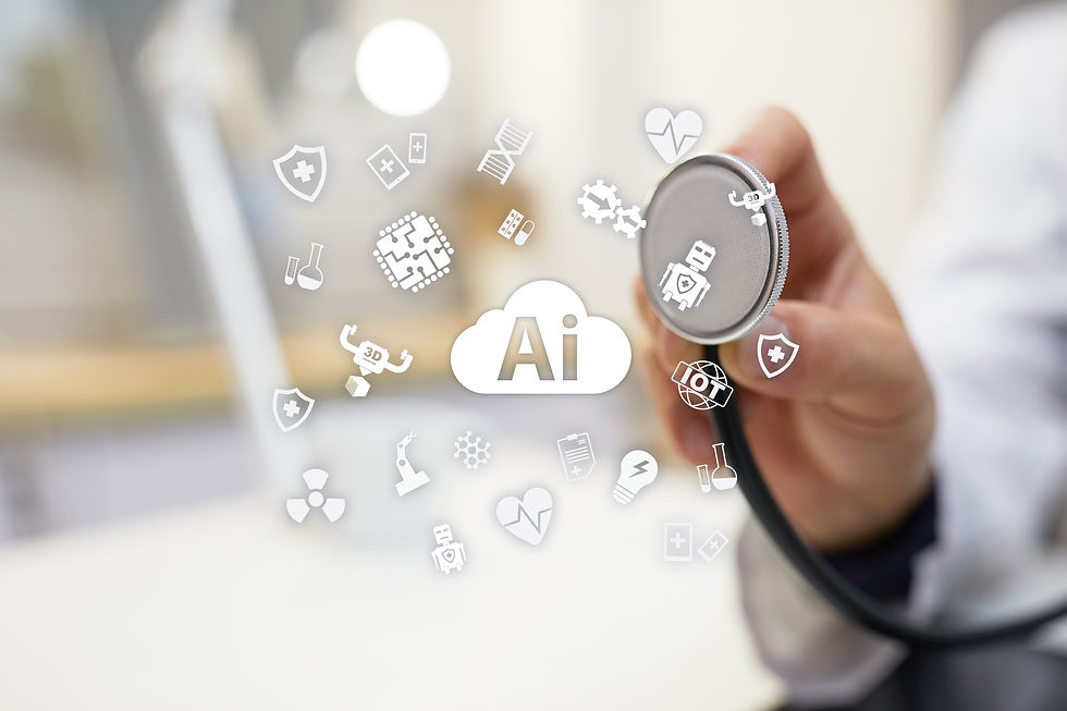 AI, artificial intelligence, in modern medical technology. IOT and automation..jpg