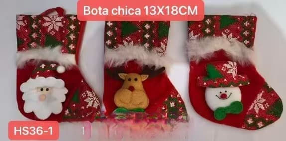 12 Botas Navideñas