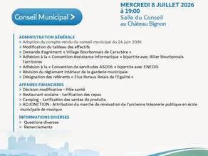 Conseil Municipal - Mer. 8 juillet