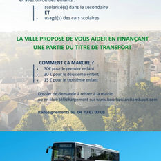 Aide aux transports scolaires