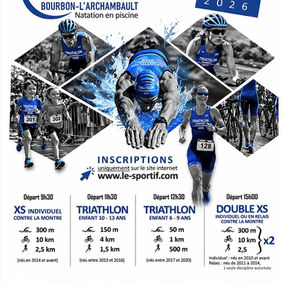 Le "Tri Tours" Triathlon - Dim. 6 sept 2026