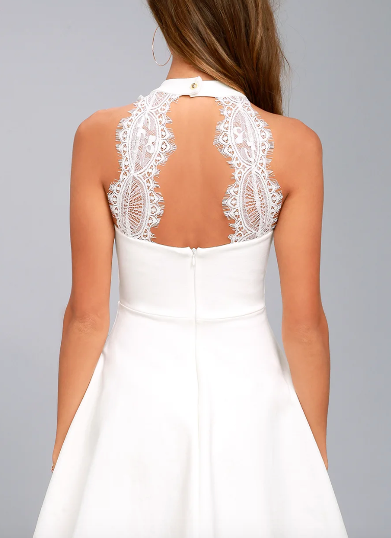 Hometown girl white lace skater best sale dress