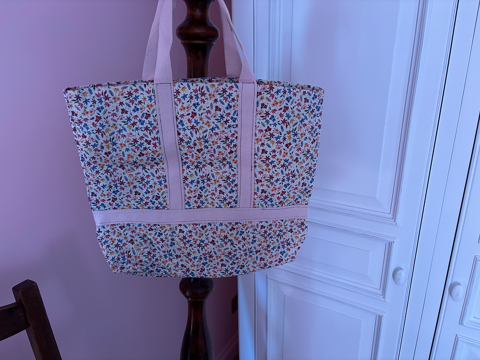 Miniature : Sac cabas fleuri 