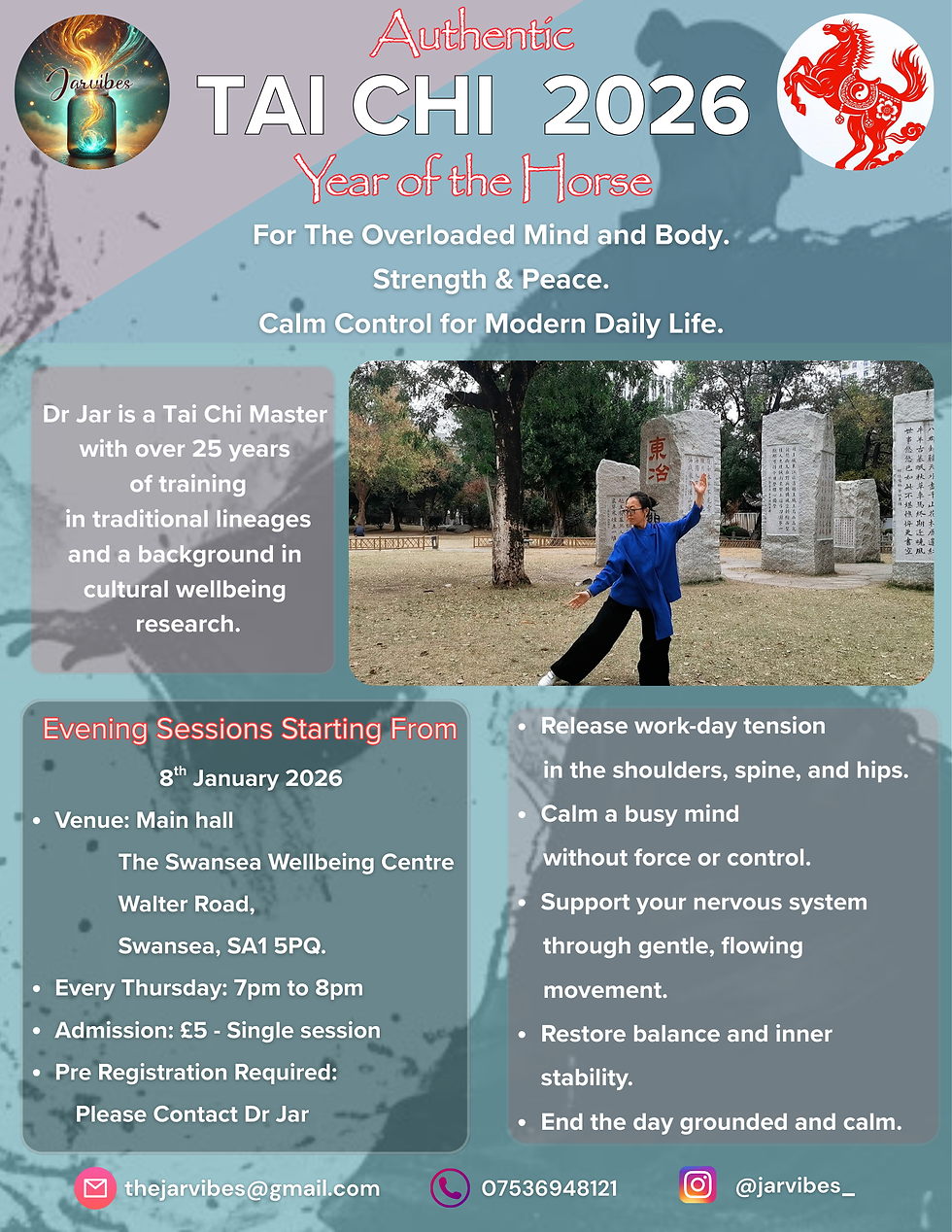 NEW** Authentic Tai Chi – Evening Classes