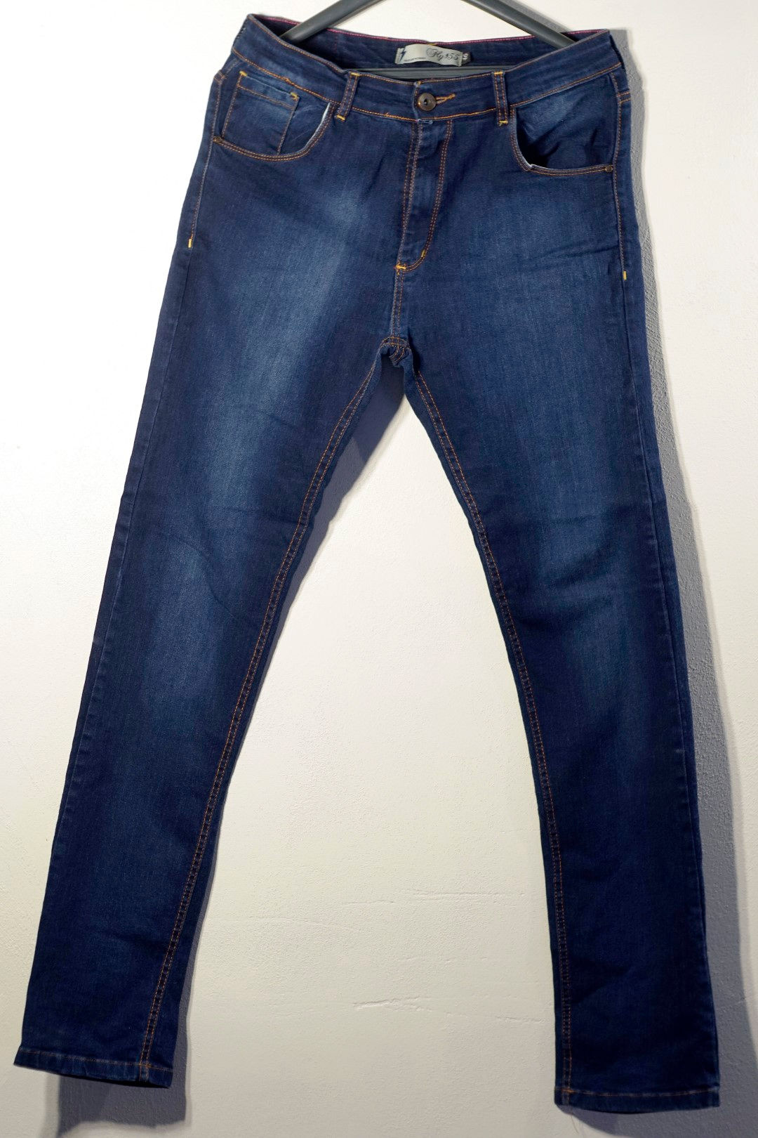 Basics - indigo blue slimfit jean