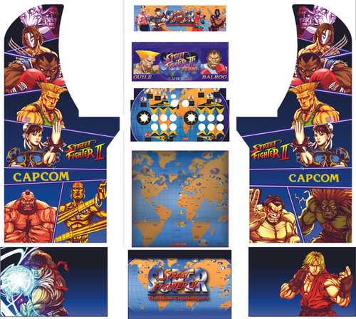 Borne d'arcade Street Fighter - Le jeu de combat des années 80 Borne d'arcade Street Fighter - Le jeu de combat des années 80