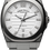 Thumbnail: mechanical automatic silvered watch with stainless steel bracelet