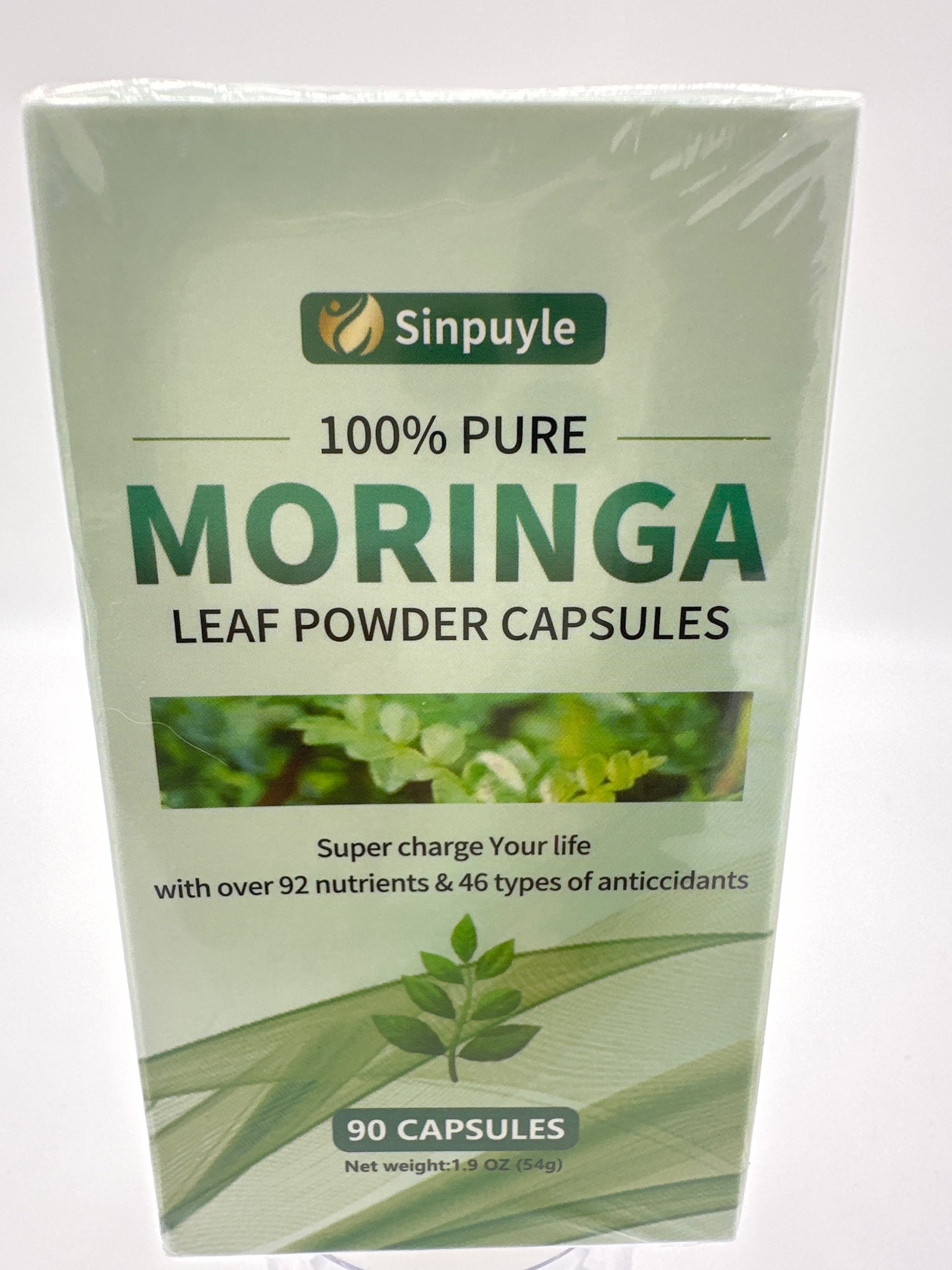 Sinpuyle Moringa 100% Leaf Powder Capsules