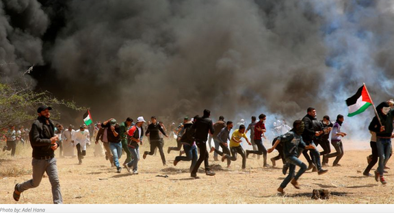 What the thick tire smoke at the Gaza-Israel border means