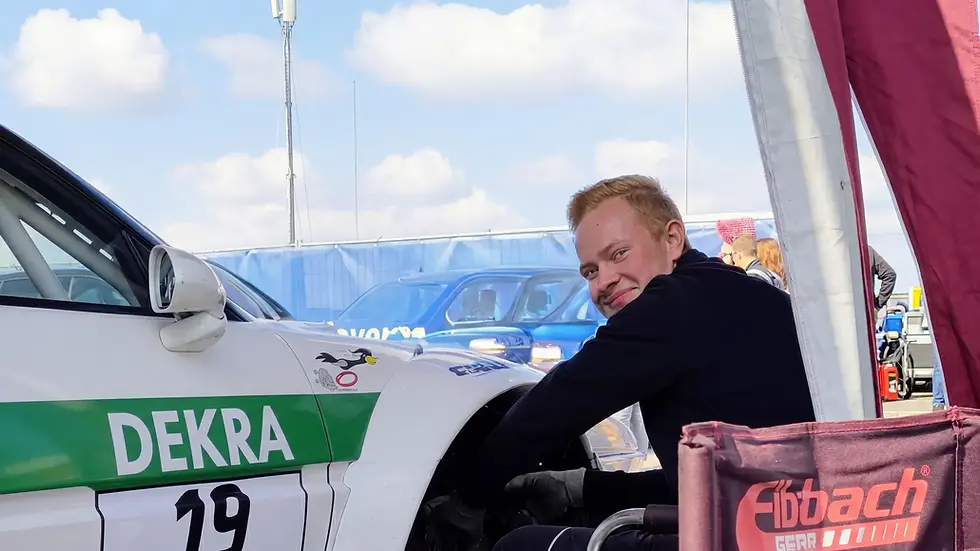 Max beim Rennen