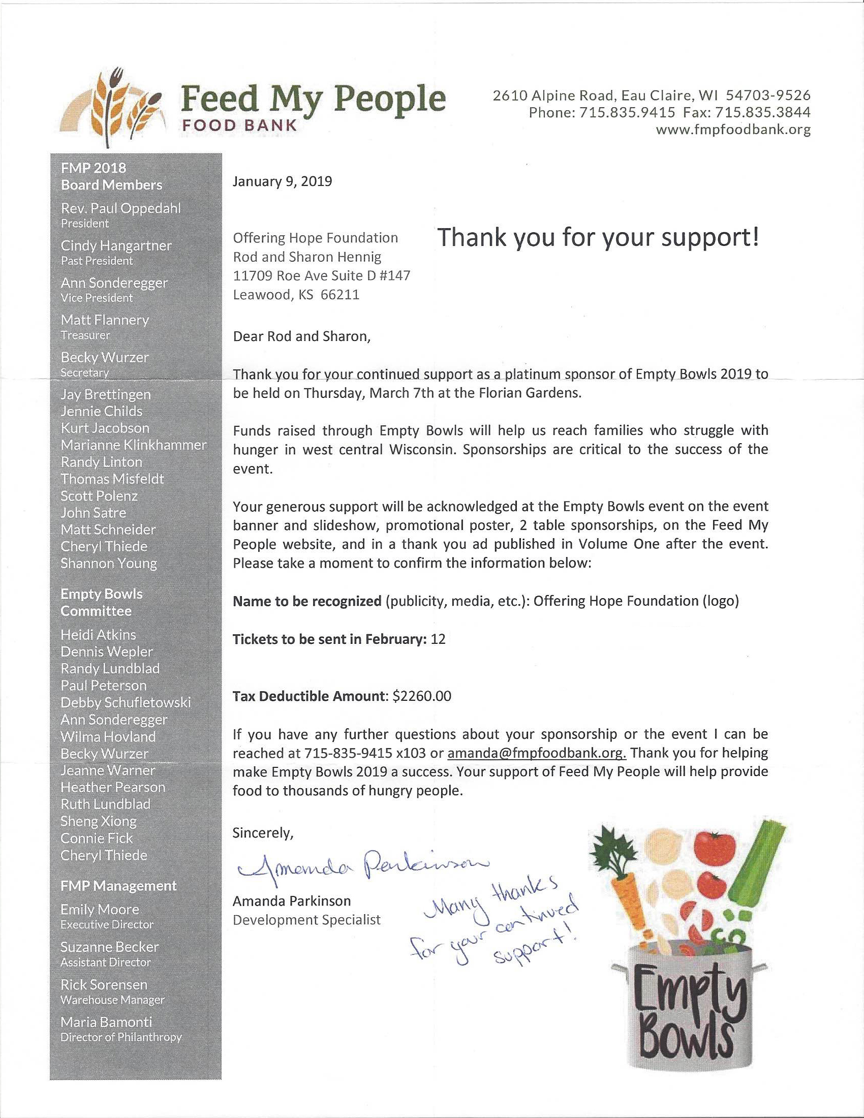 Feed My People Food Bank