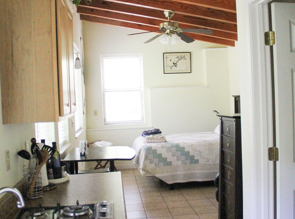 Interior View of Chickadee Cabin at Well Being Retreat Center
