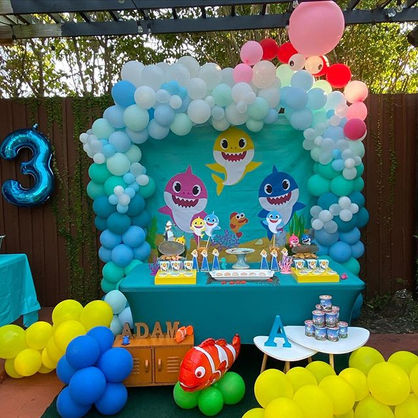 Baby Shark Party with ballon backdrop
.
.
.
.
#babysharkballoons #babyshark #babysharkcake #babysharkfesta #
