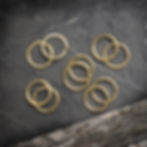 Raw Yellow Brass Handmade Jump rings, jewellery findings