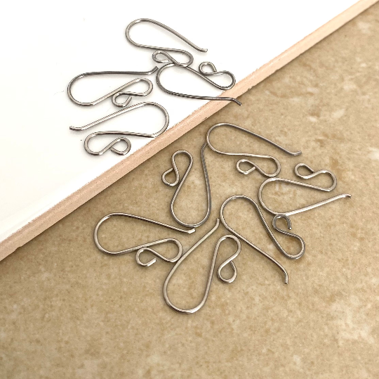 Titanium fancy earring hook findings, made in Australia