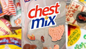 snack bag full of edible intesines