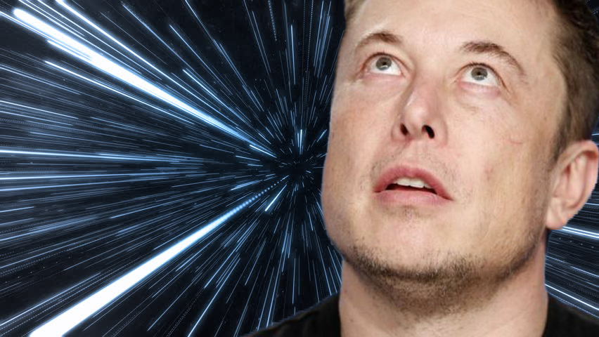 Elon Musk jumping to hyperspace