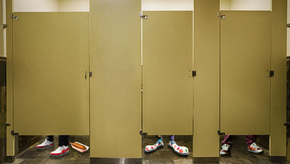 "Vaccines Don't Cause Autism, They Block Alien Messages to Our Brains," Says Guy 1 Toilet Stall Over