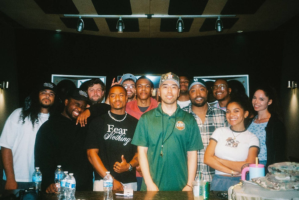 Artists and producers at Camp Kato in Atlanta