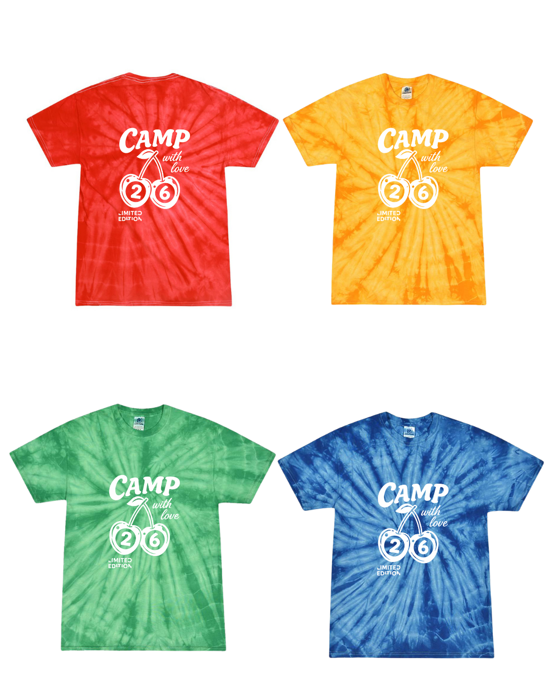 CAMP - Tie Dye With Love Tee (Youth & Adult)