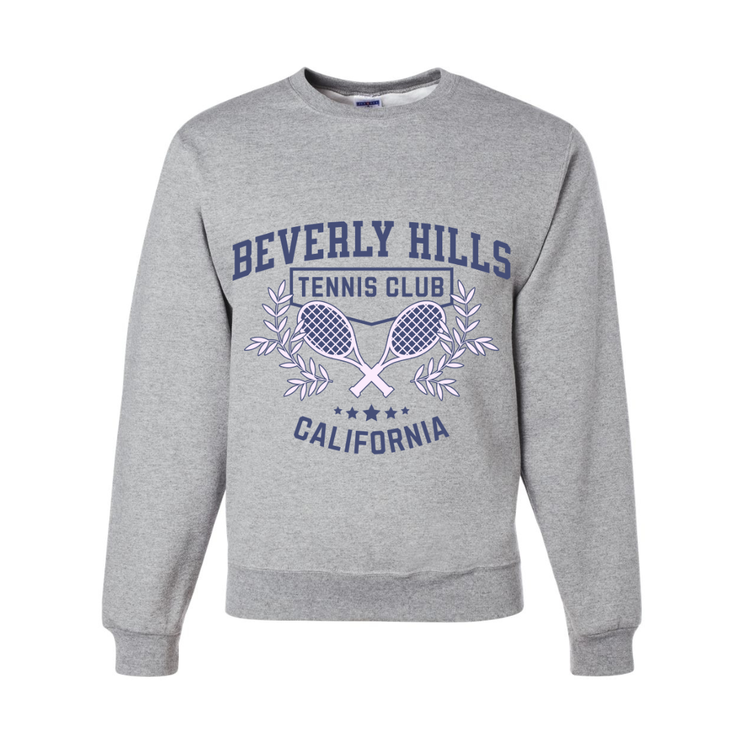 Beverly Hills Gray Crew Sweatshirt