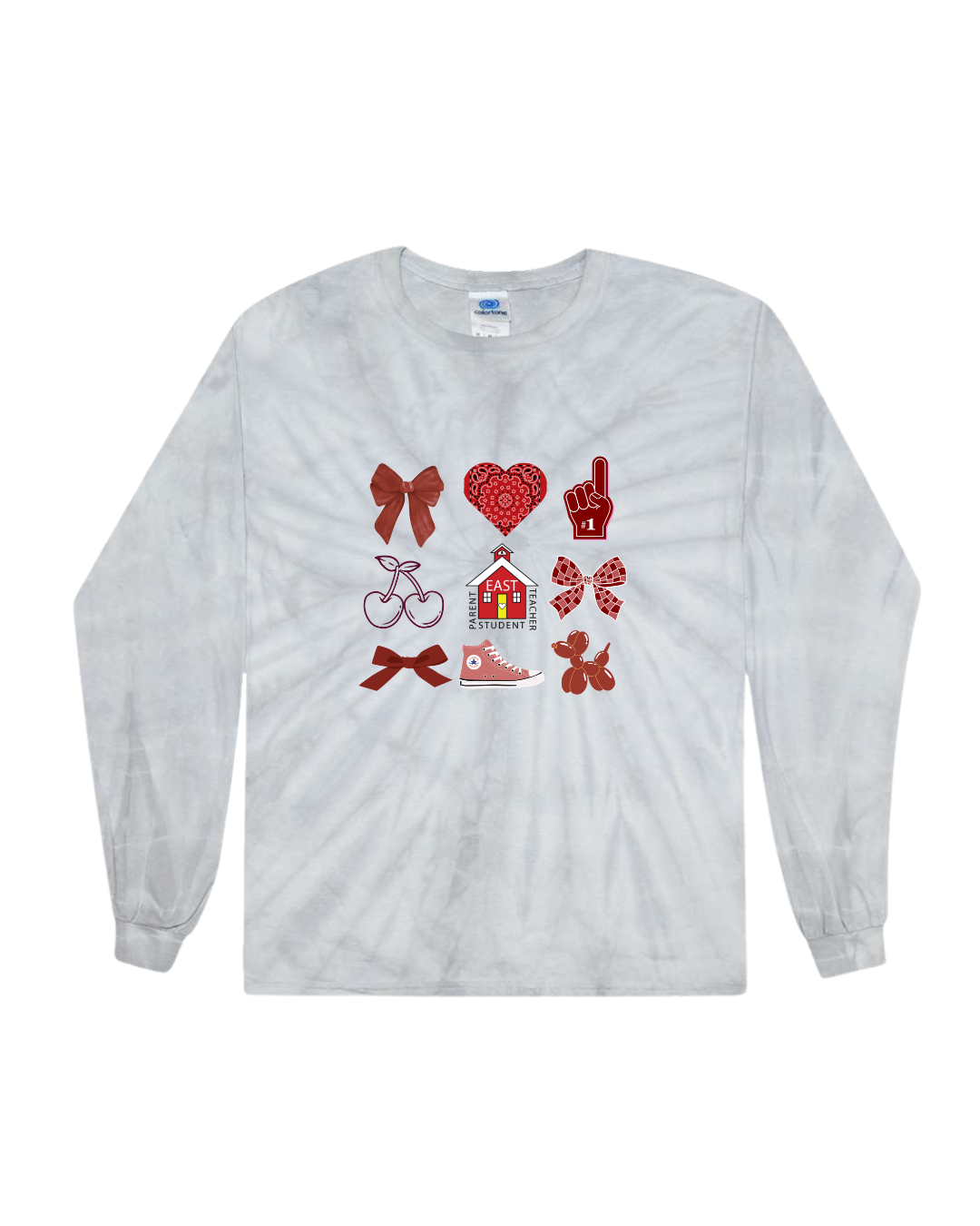 East Elementary - Tie Dye L/S Top