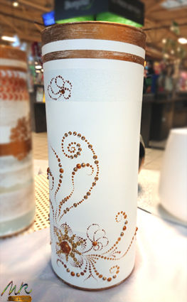 Miniature : N°21-057 - Vase série "Arabesque" - modèle "Hibiscus"