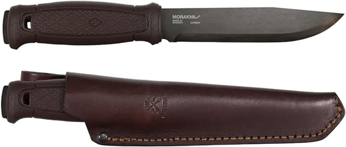 Morakniv Garberg Grand C Blackblade knife and leather sheath