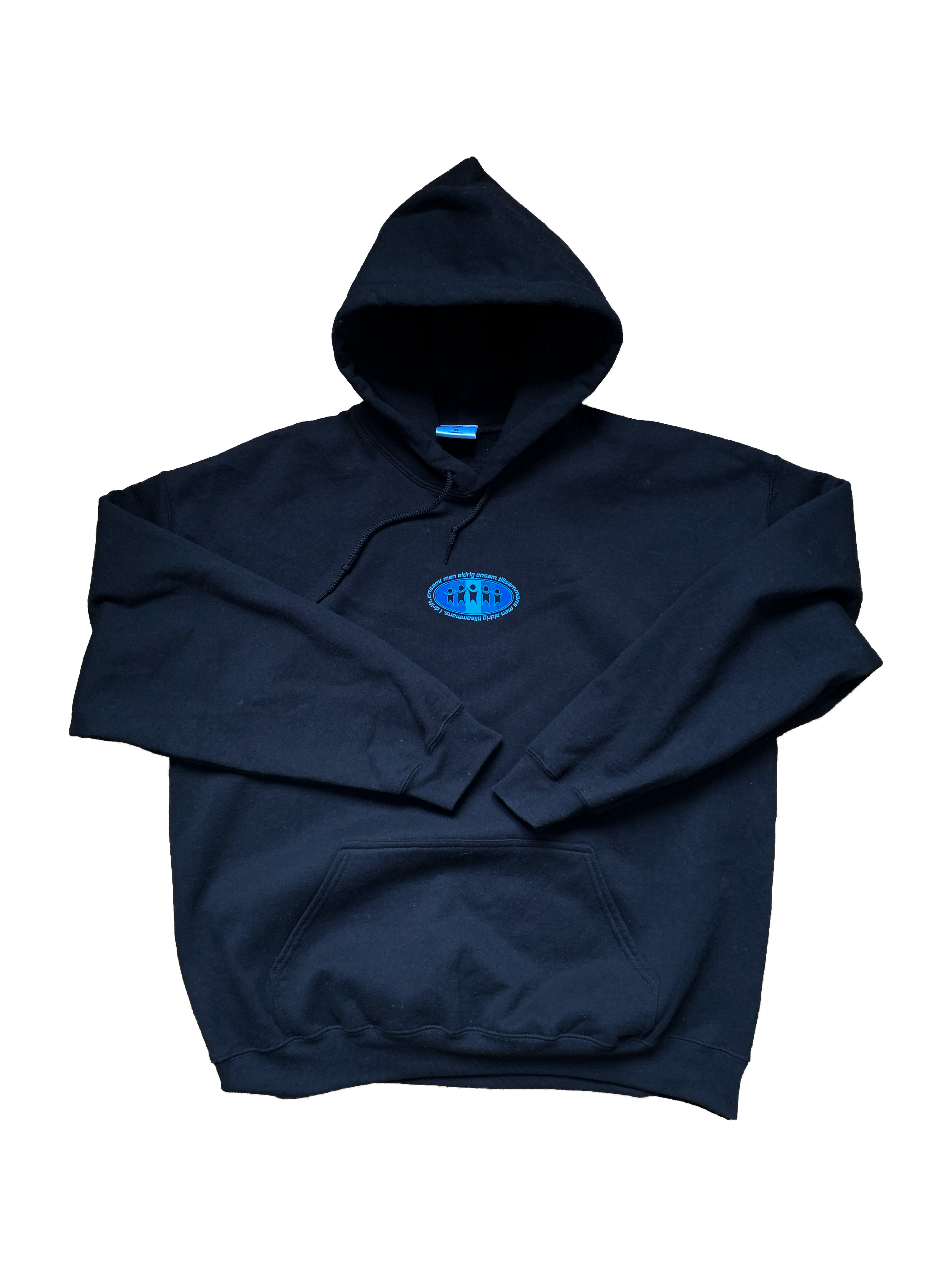 ENSAMT MEN ALDRIG ENSAM HOODIE SVART