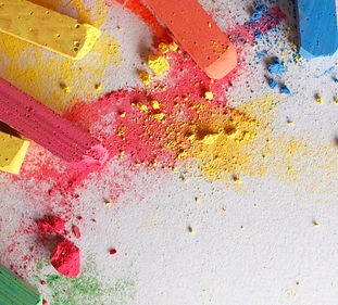 Chalk is our colourful, messy ADHDer