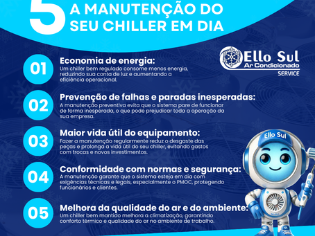 5 Razões Cruciais para Manter a Manutenção do Seu Chiller em Dia e Como Isso Pode Impactar Positivamente o Seu Negócio