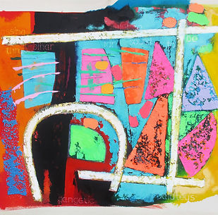 Market 114x85 cms acrylic on canvas Sep