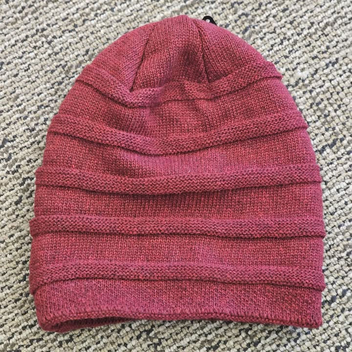 Burgundy Knit Beanie
