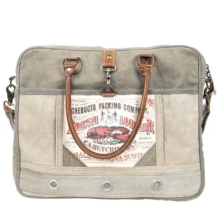 Fresh Lobster Canvas Tote with Strap