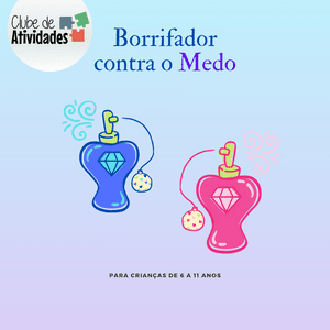 O Medo é um dos sentimentos básicos que nós temos, ele serve para nos deixar atentos diante de um perigo. Porém quando ele fica grande demais ele pode nos paralisar. É importante encontrarmos ferramentas que nos ajudem a enfrentar o medo. Foi pensando nisto que juntamente com o @cursoamioficial, desenvolvemos esta atividade. Uma atividade para ajudar seu pequeno a vencer o medo através da fé, da esperança e do amor.  O Borrifador do Medo é um material digital, pronto para impressão.