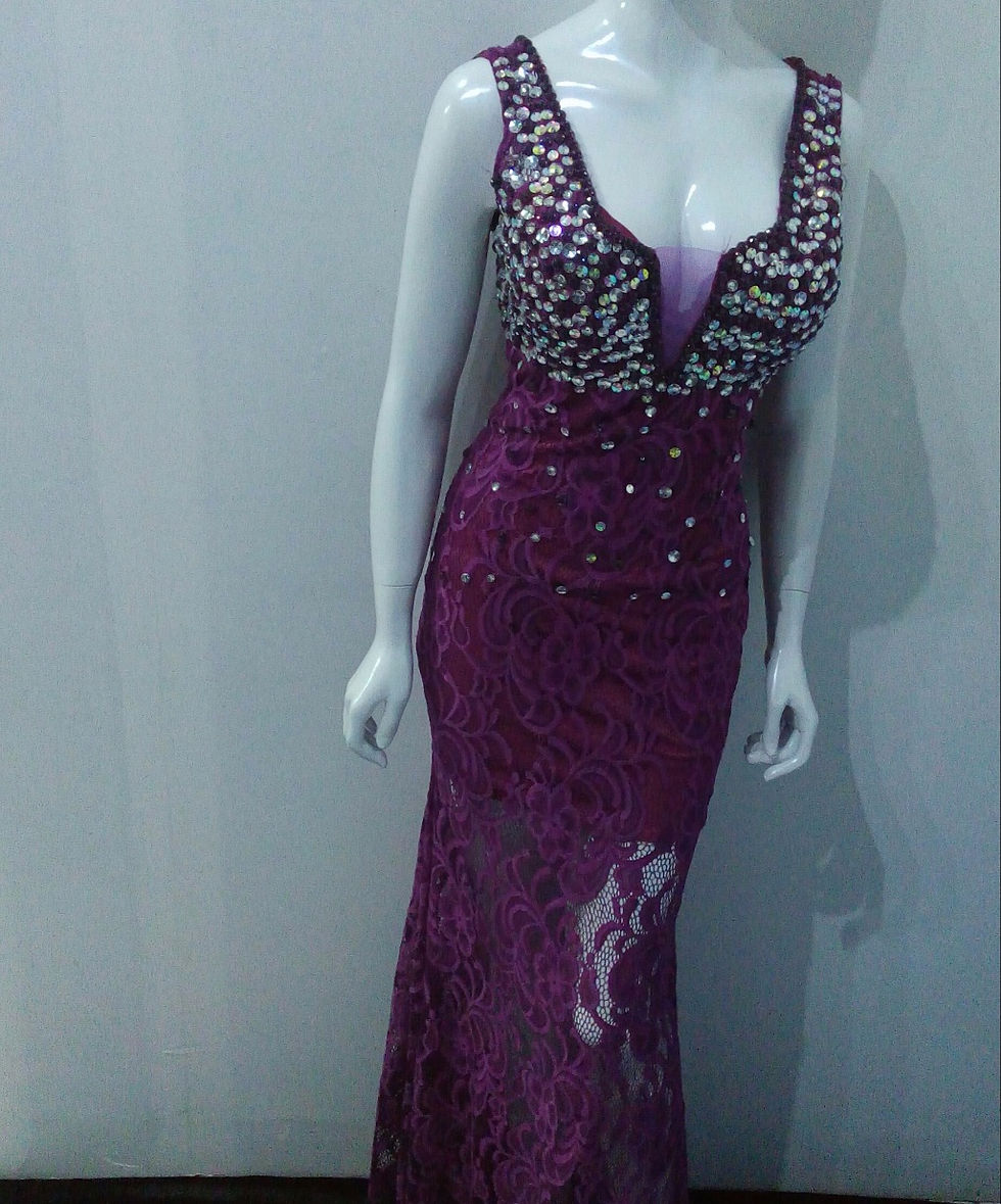 Miniatura: Vestido noche dama