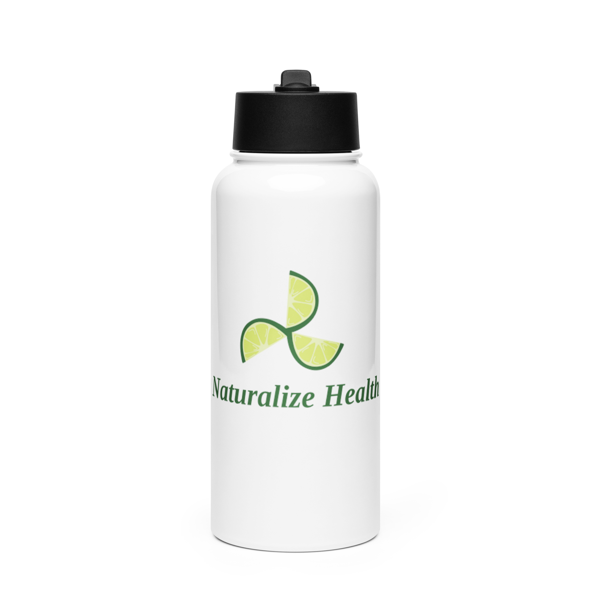 Stainless Steel Water Bottle with a Straw Lid