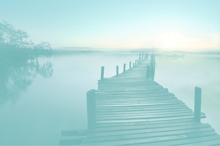 Misty Wooden Pier