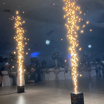 Cold Sparks creating a dramatic effect at an event