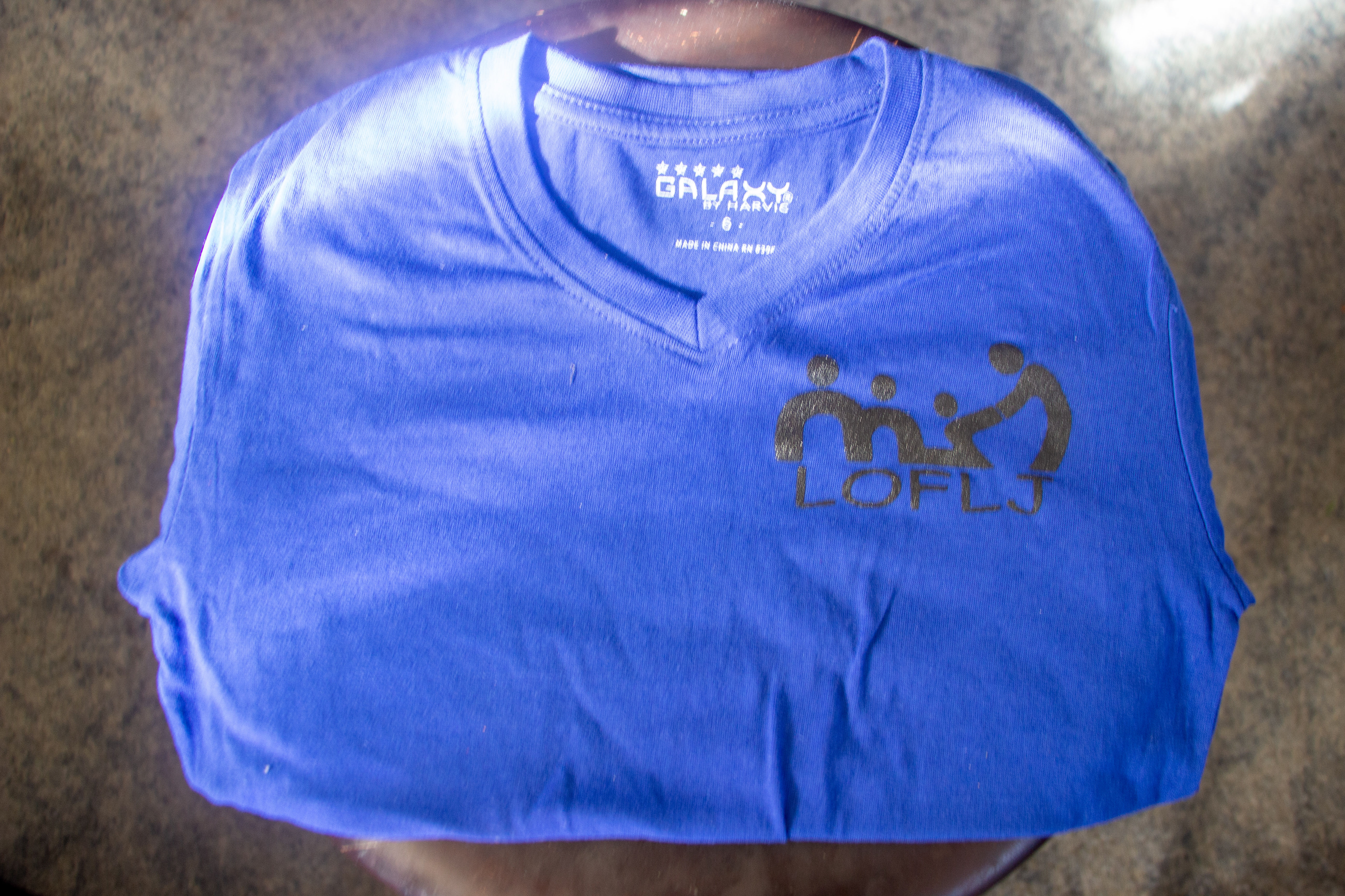 Youth LOFLJ Short Sleeve T Shirt size 6- Dark blue