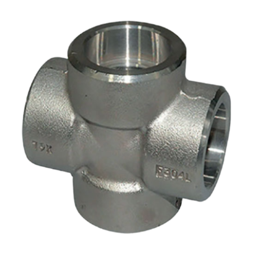 CRUZ (CROSS) DE ACERO FORJADO ASTM A105 DISEÑO ASME / ANSI B16.11 CLASE 3000