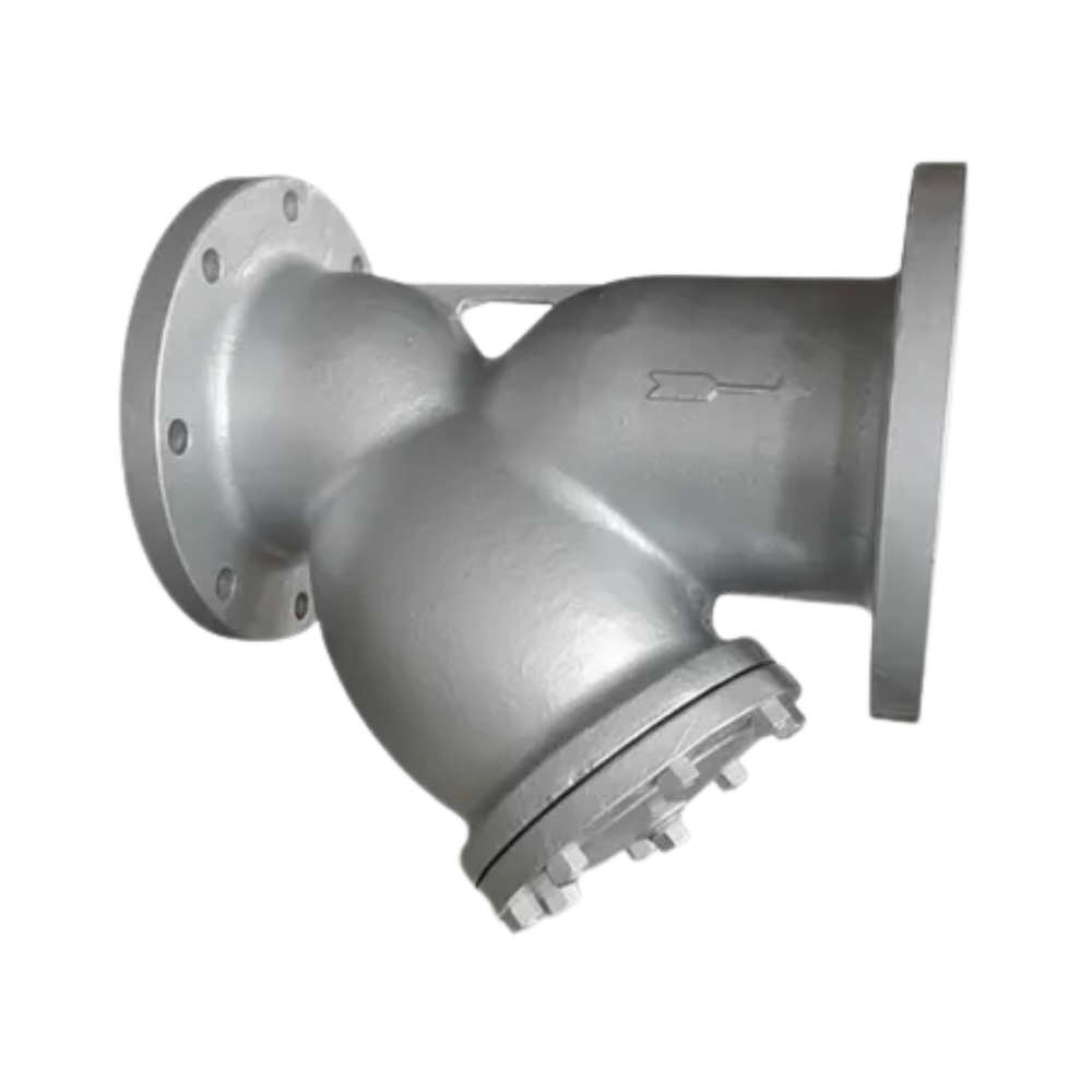 FILTRO TIPO Y ACERO AL CARBONO ASTM A216 WCB C/CANASTILLA ACERO INOX304 CLASE150