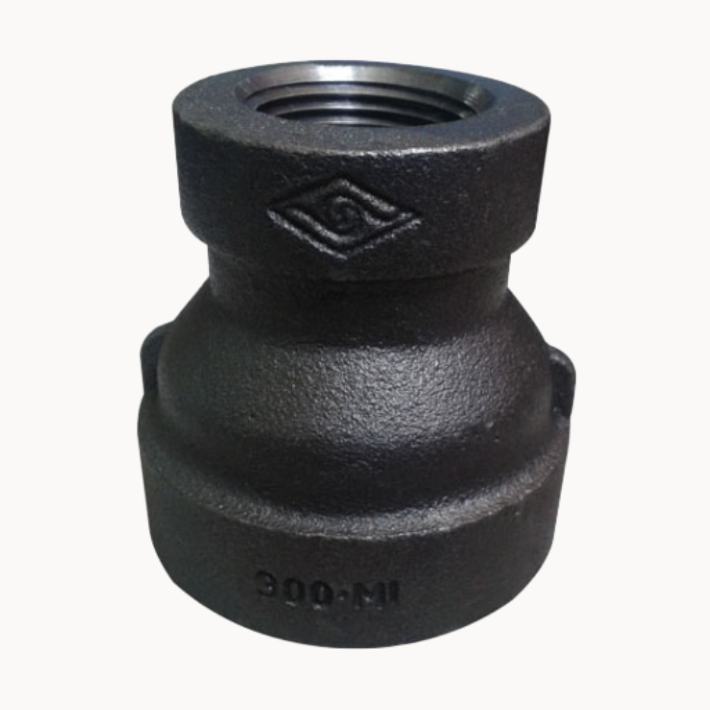 REDUCCION CAMPANA REFORZADO FIERRO MALEABLE NEGRO A197 CLASE300ROSCA NPT B1.20.1